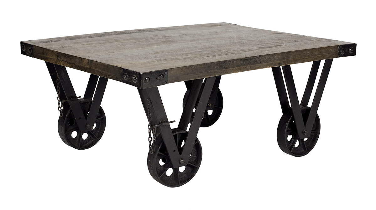 Table basse industrielle basse