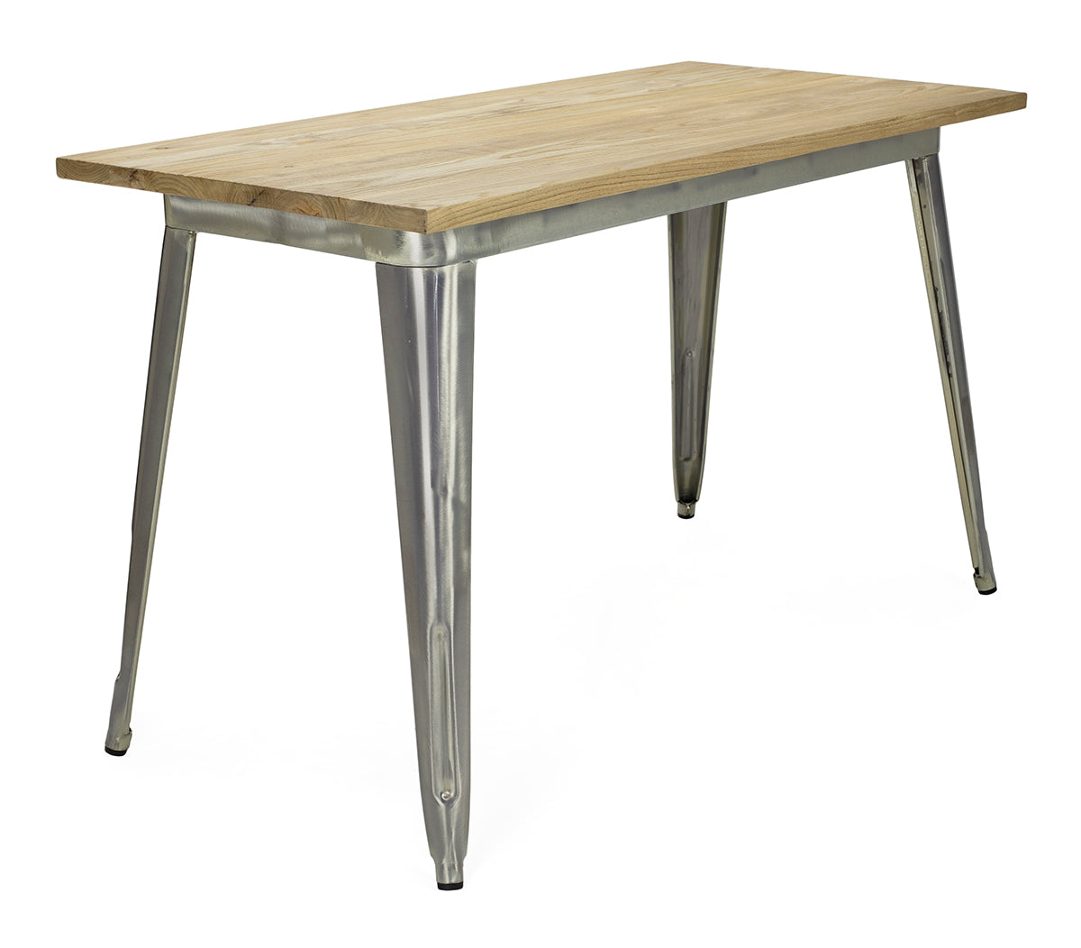 Table Vita en bois naturel 120 galvanisé