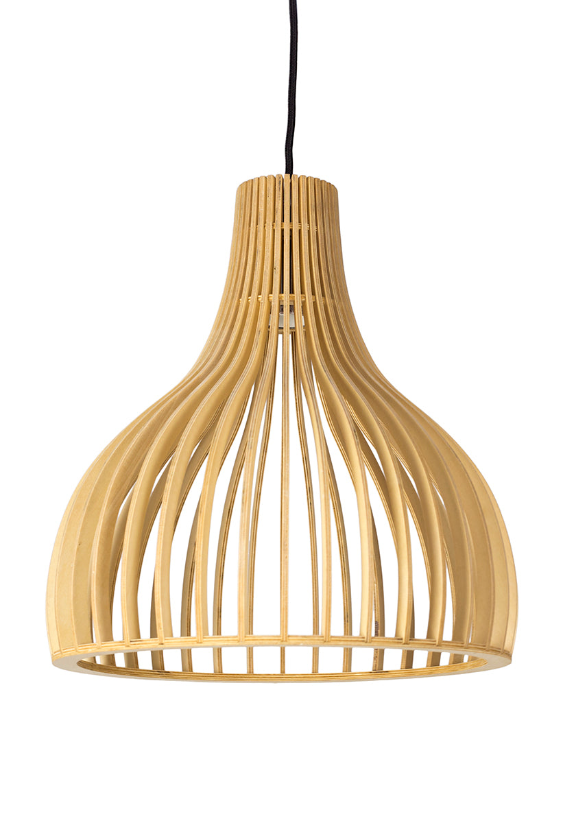 Lampe à suspension nordique en bois