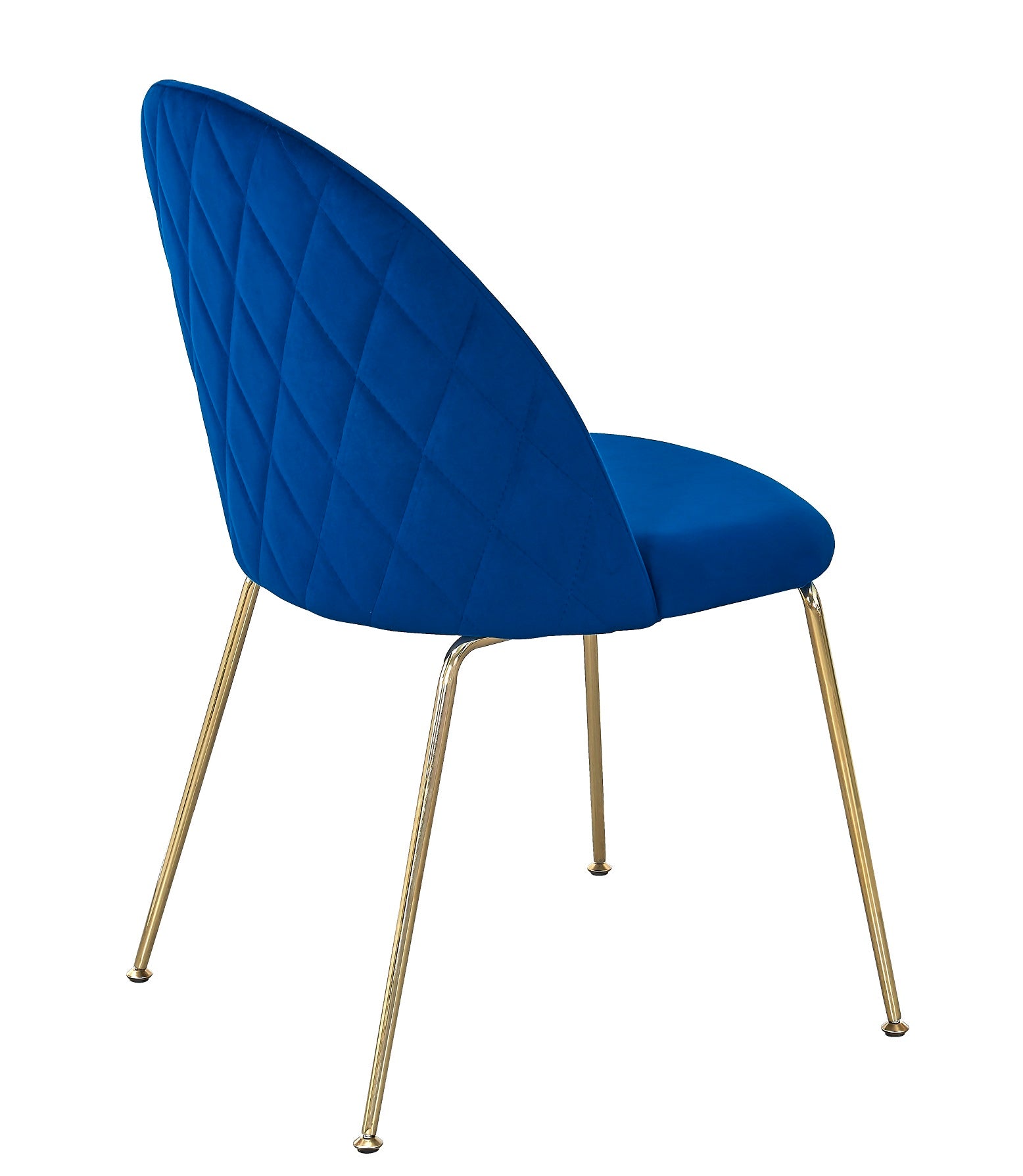 Silla comedor Rosi Gold terciopelo gris