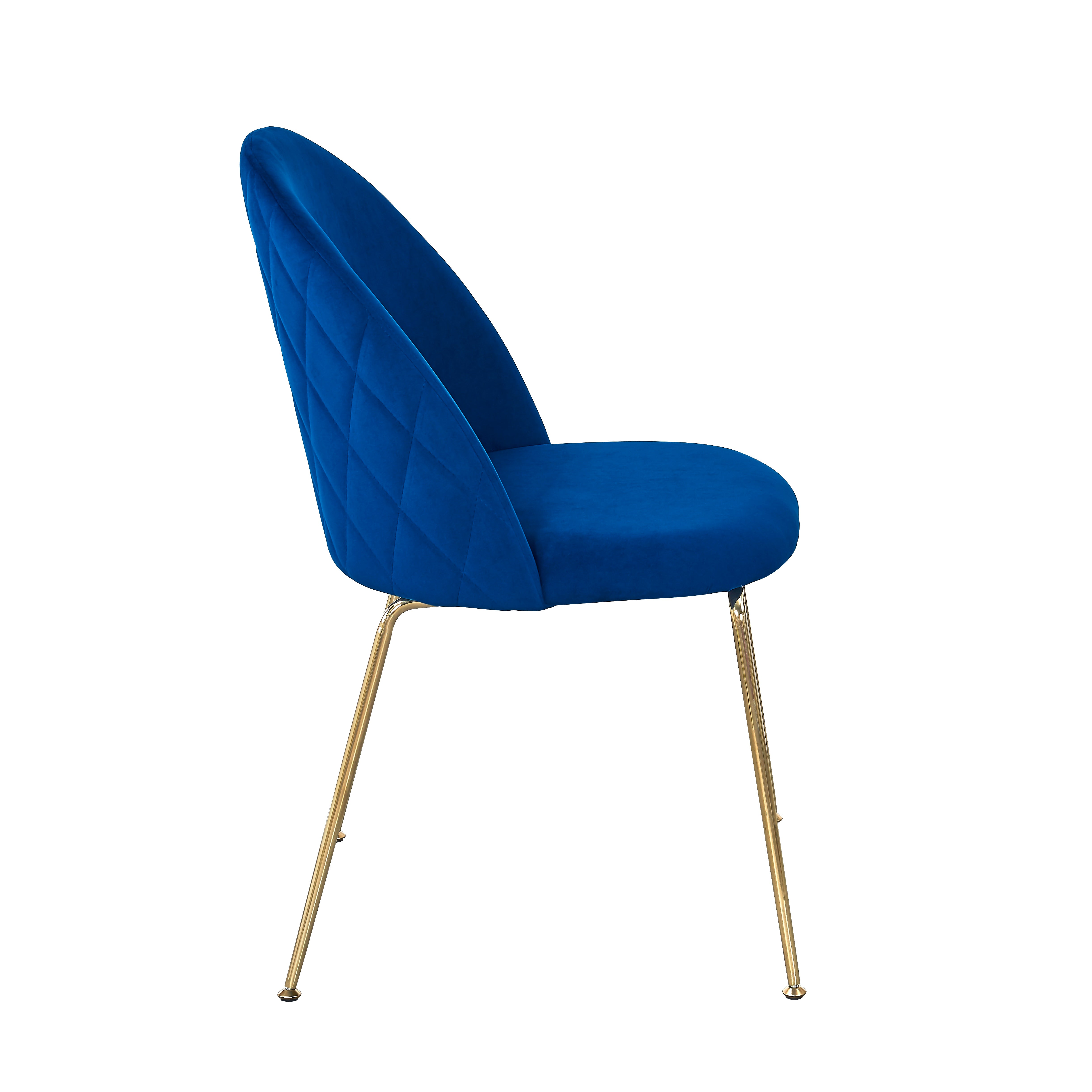 Silla comedor Rosi Gold terciopelo gris
