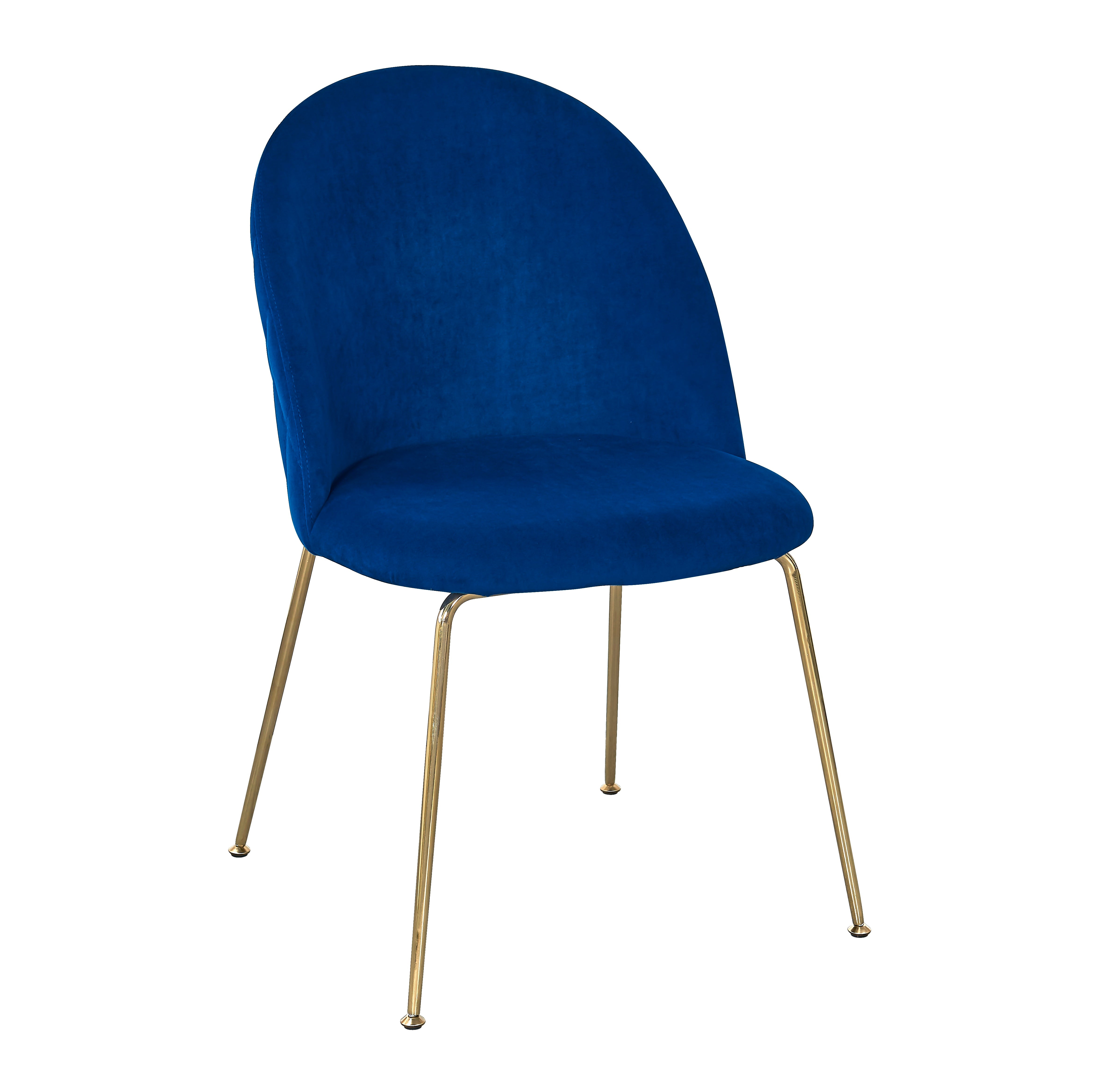 Silla comedor Rosi Gold terciopelo gris