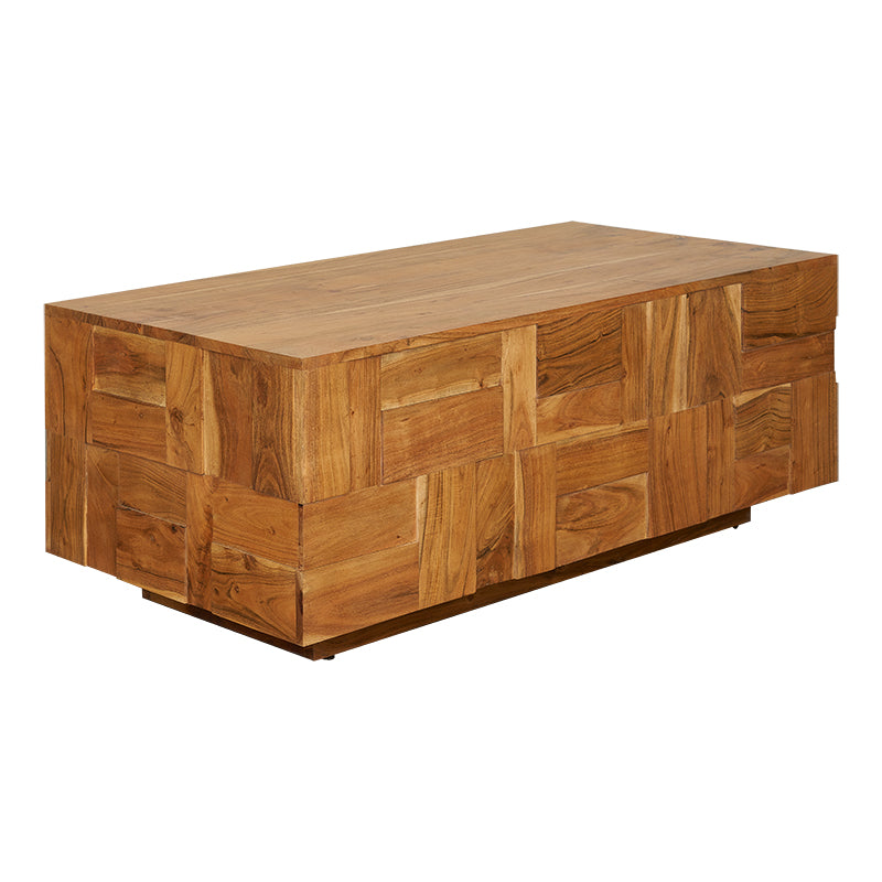 Mesa de centro de madera maciza Tekken