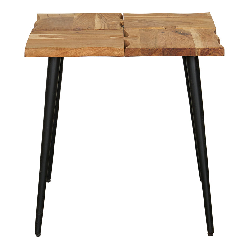 Mesa auxiliar vintage madera Mena cuadrada