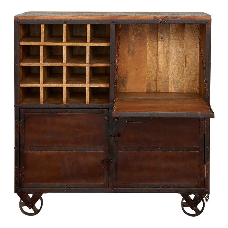 Mueble botellero vintage madera