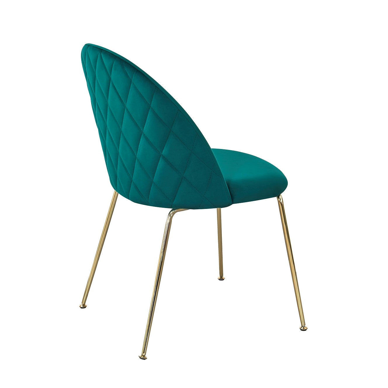 Silla comedor Rosi Gold terciopelo gris