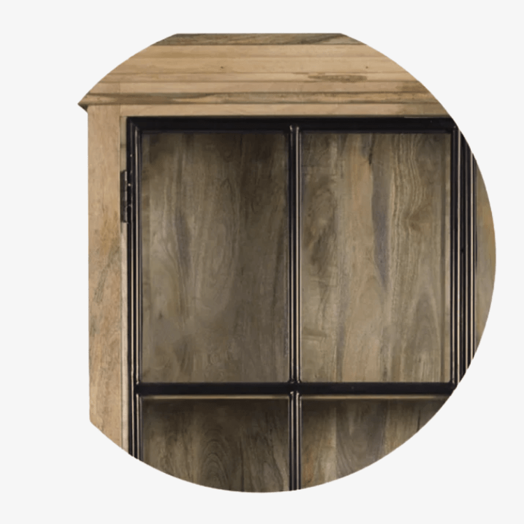 Alacena industrial madera de mango Larry