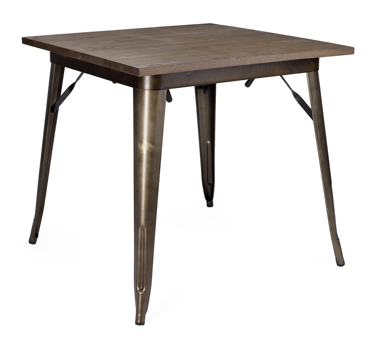 Mesa de comedor industrial 80x80 Vita Plegable