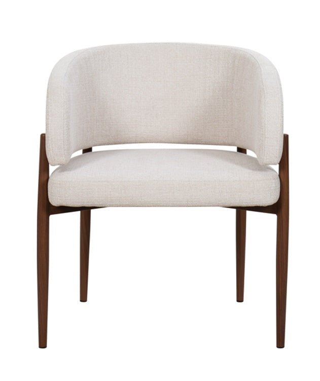 Silla de comedor reposabrazos tapizada Bonn
