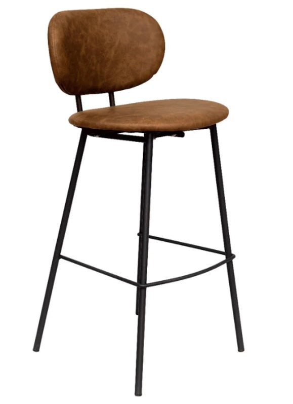 Tabouret de bar en cuir écologique Taurus