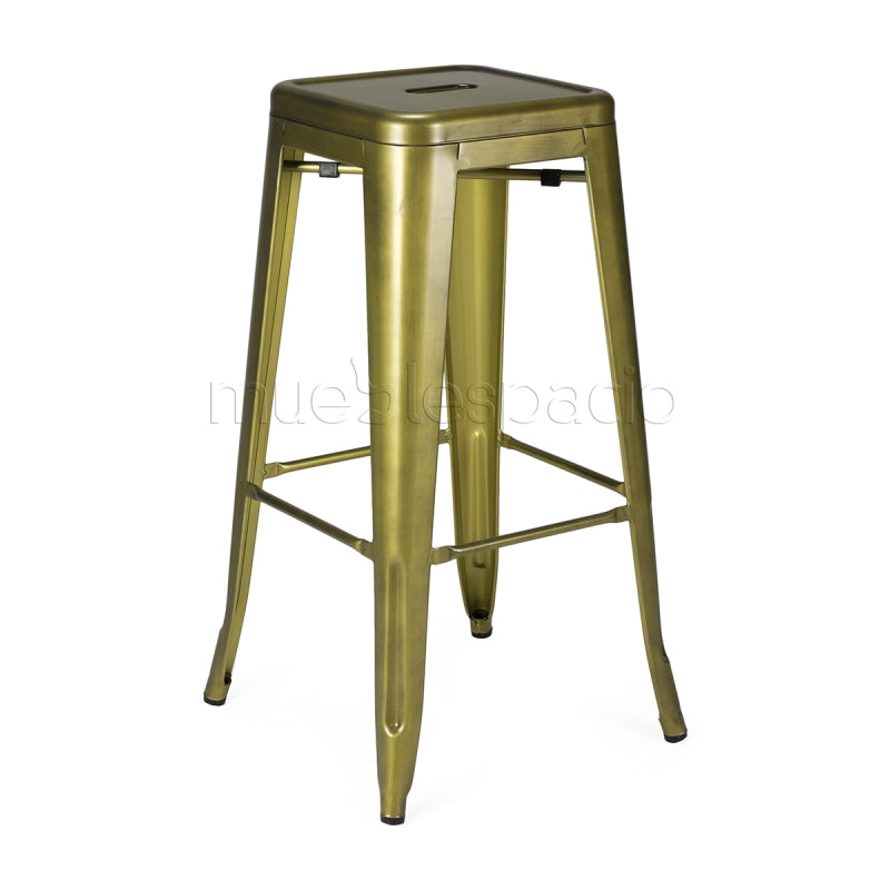 Tabouret vintage Paul en bronze