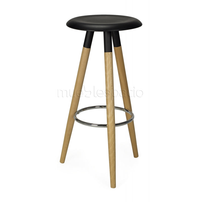 Tabouret noir Cloe design nordique