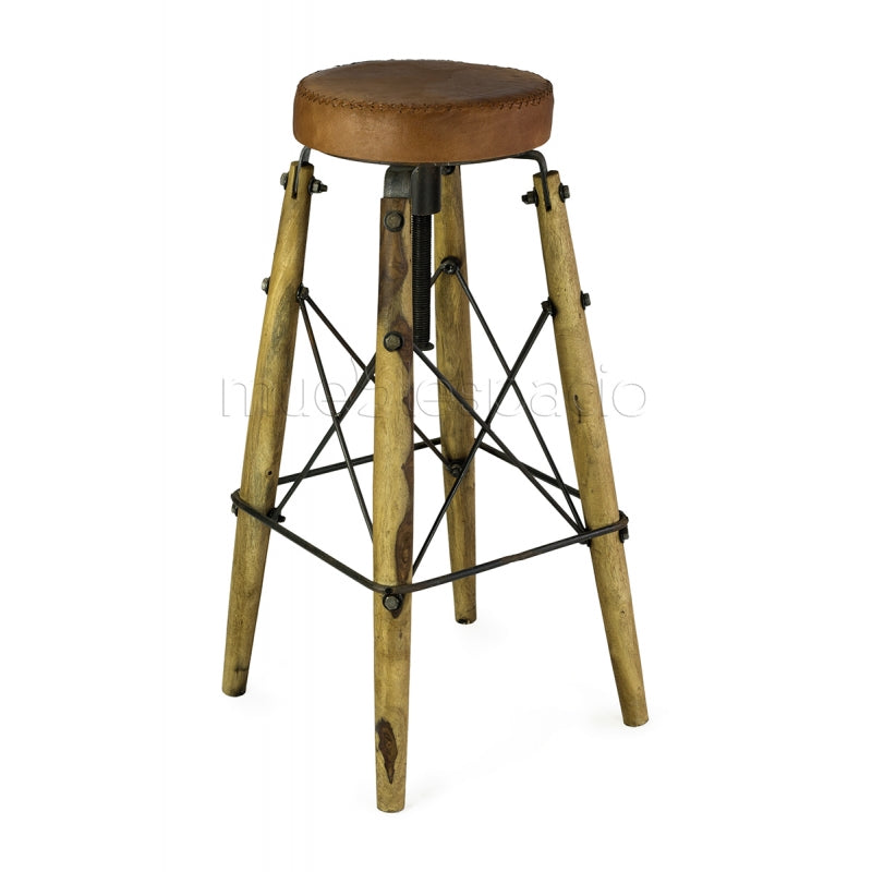 Tabouret de bar haut vintage Conil