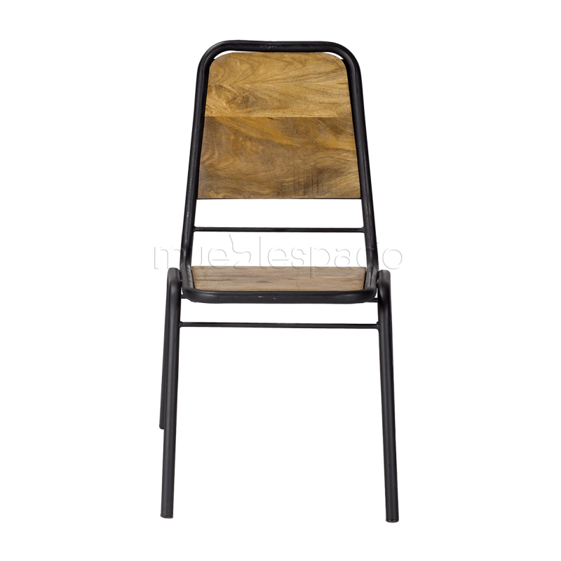 Cadeira de jantar vintage em aço Quênia