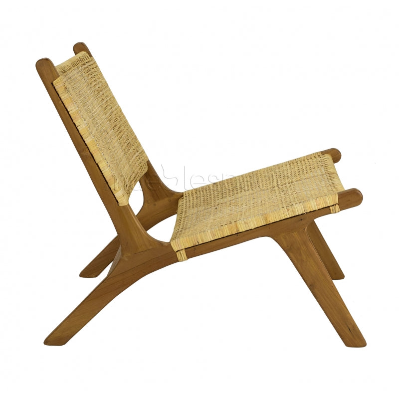 Silla relax de rattan trenzado Molins