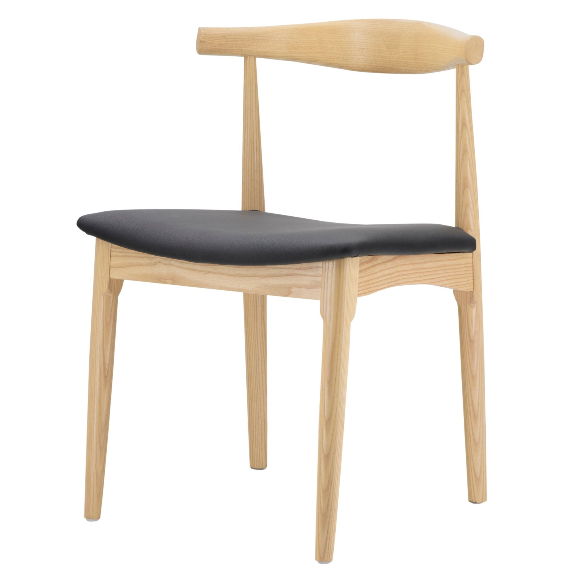 Silla de comedor de madera Fresno tapizado CH20