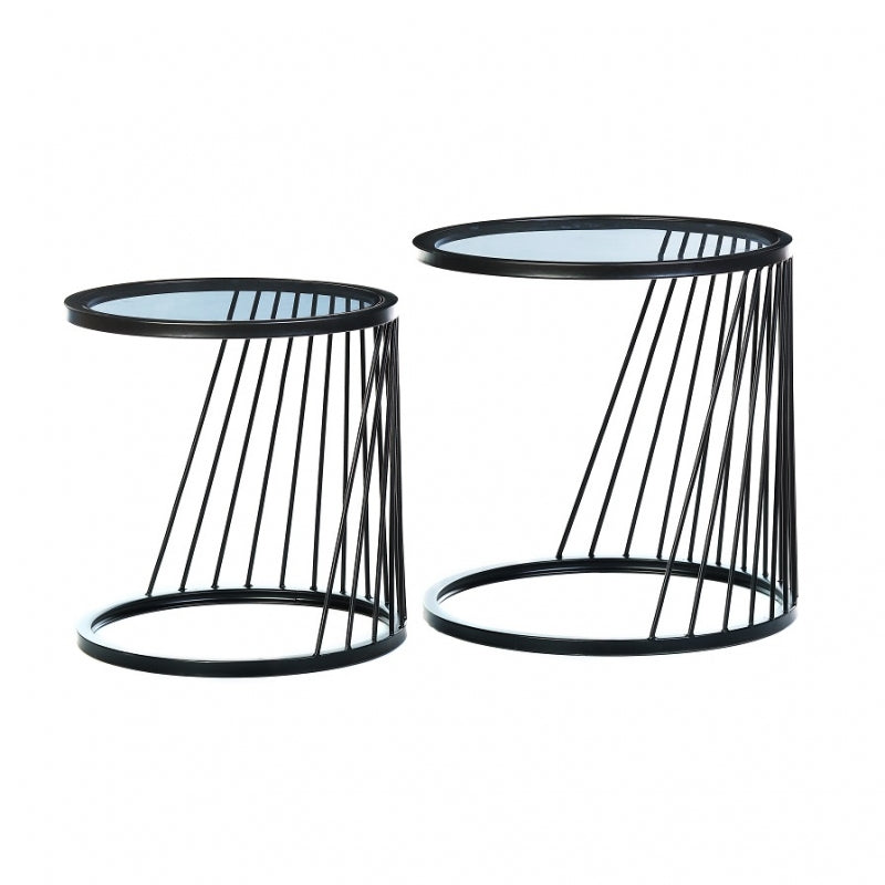 Set de 2 tables d'appoint design Roma