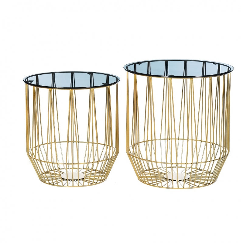 Set de 2 tables d'appoint design Molins