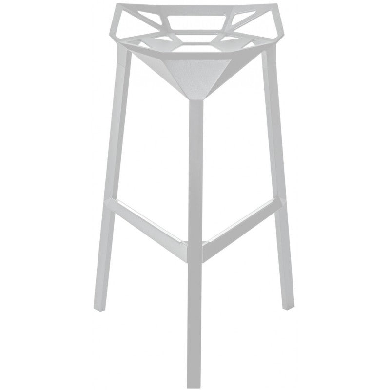 Tabouret haut design Clip blanc