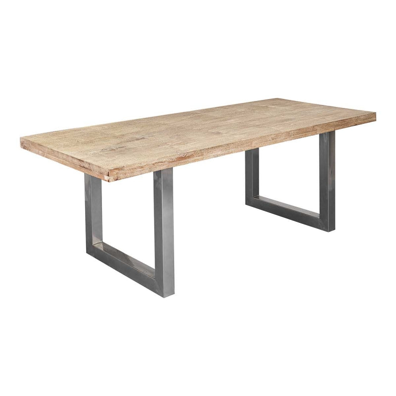 Mesa de comedor acero y madera Corvus