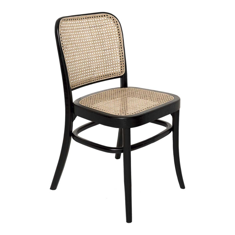 Cadeira de jantar Reno Checa de madeira preta