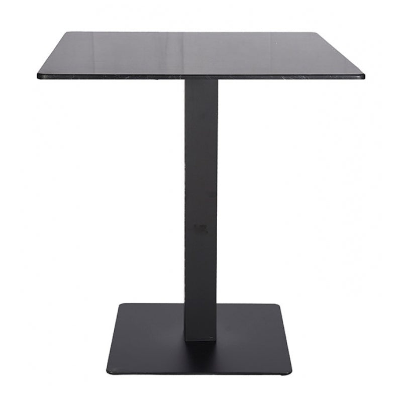 Table piètement Queen plateau marbre carré 70x70