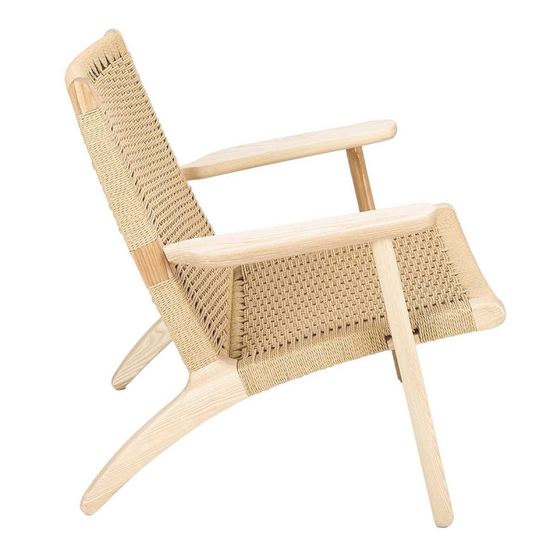 Fauteuil en bois et rotin Sum