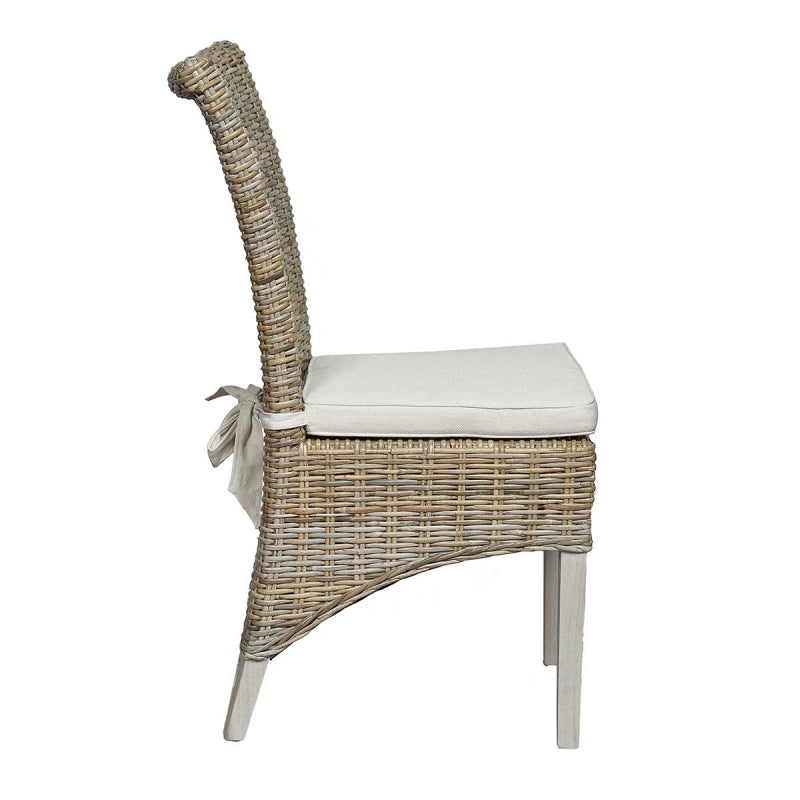 Chaise de salle à manger en rotin naturel Bahía (Pack de 2 unités)