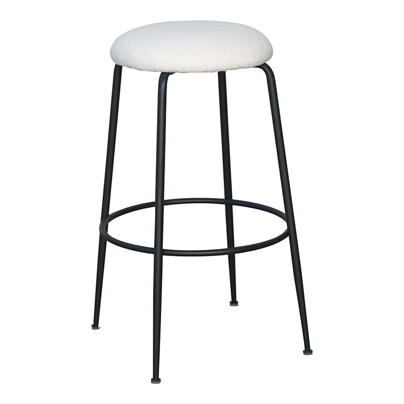 Tabouret boucle acier noir Beach 75