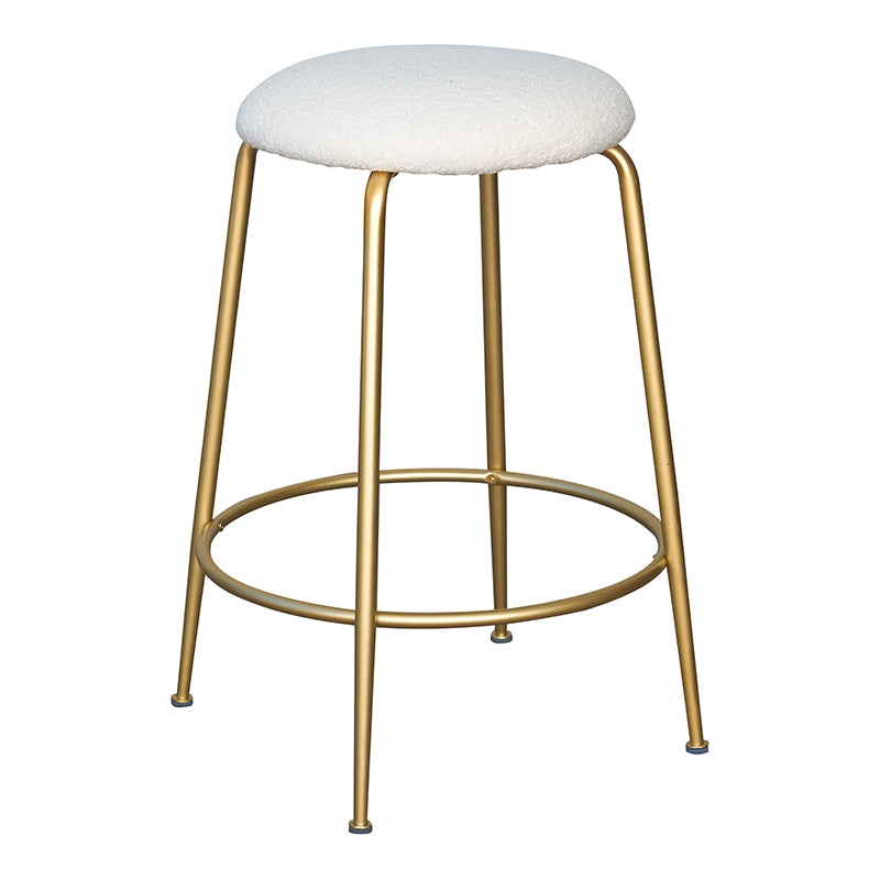 Tabouret boucle dorée Beach 65