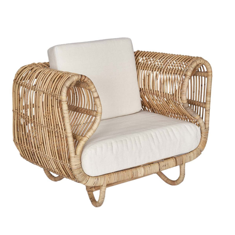 Fauteuil en rotin naturel Manille