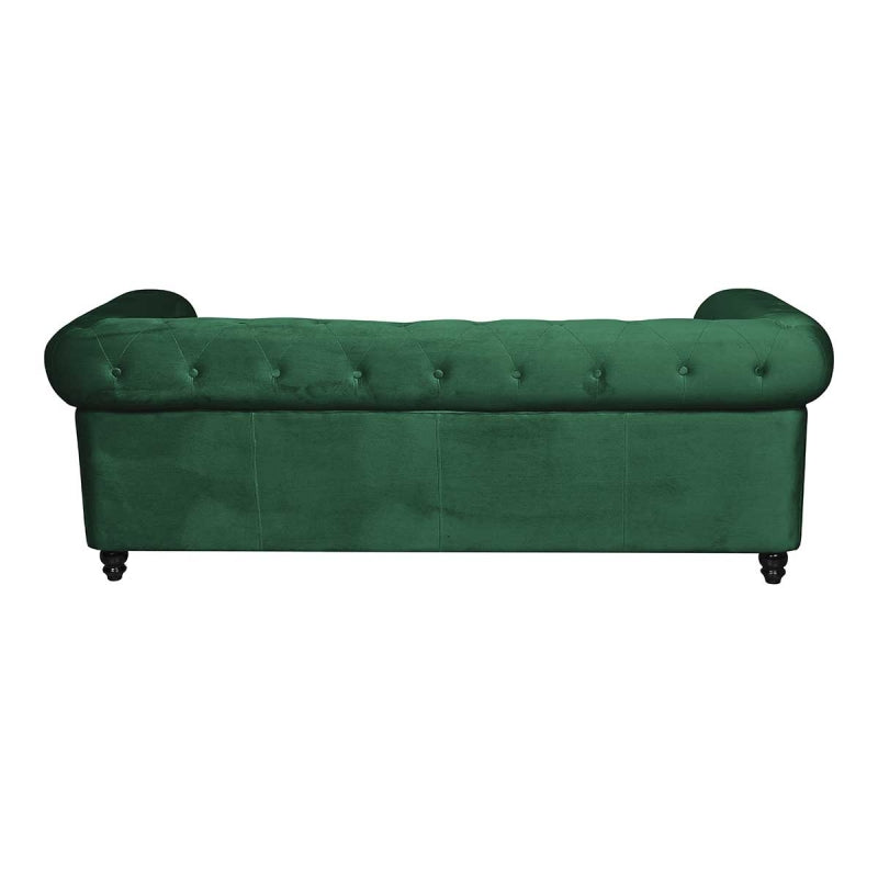 Sofá chesterfield terciopelo verde