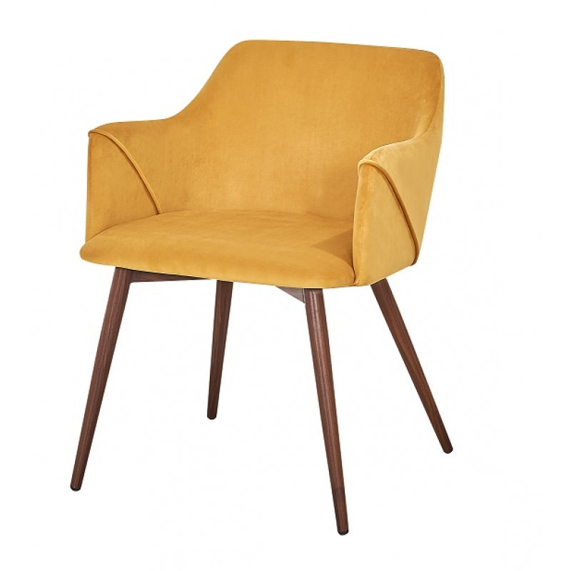 Sillon comedor Filip Terciopelo Amarillo