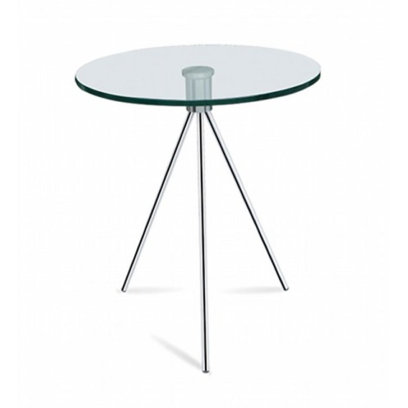 Table d'appoint en verre triple