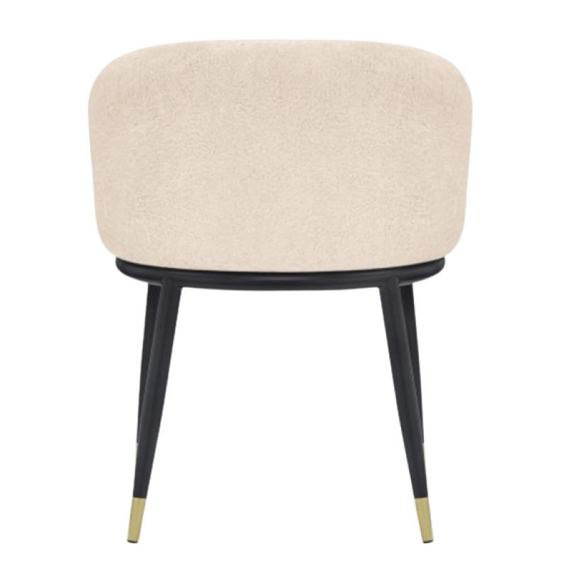 FAUTEUIL DE SALLE À MANGER EN TISSU BOUCLE ROSS