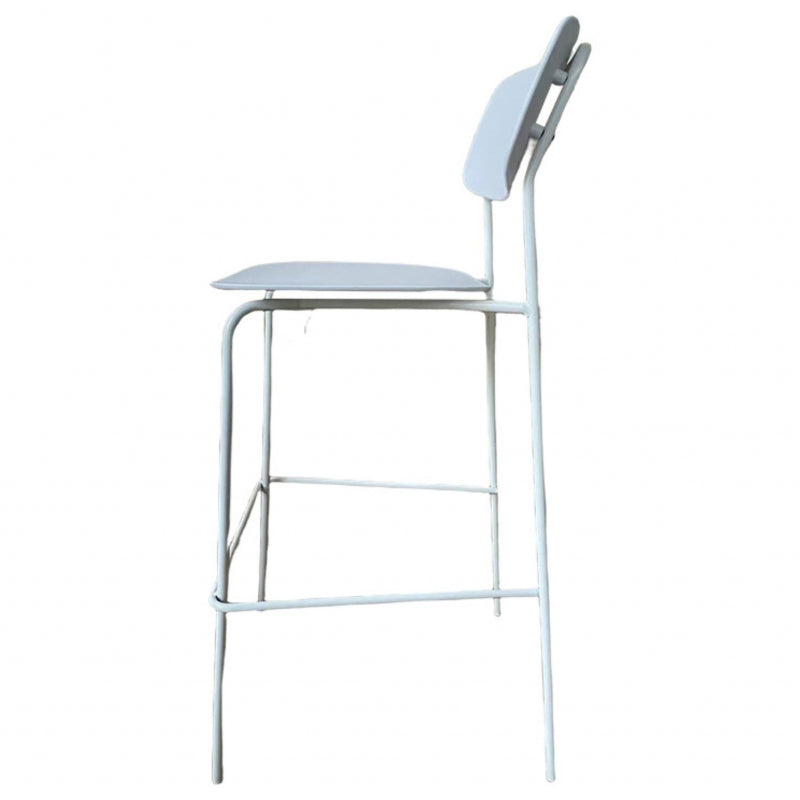 Tabouret de bar empilable Blanc Violet