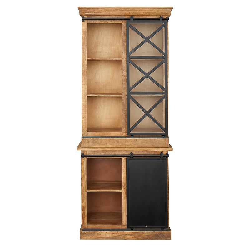 Armoire vintage en manguier et acier Hama