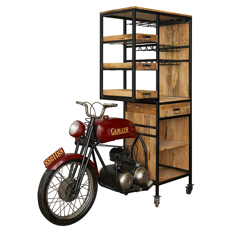 Porte-bouteille moto vintage Wester