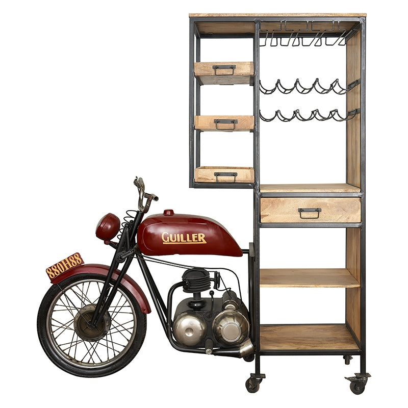 Porte-bouteille moto vintage Wester