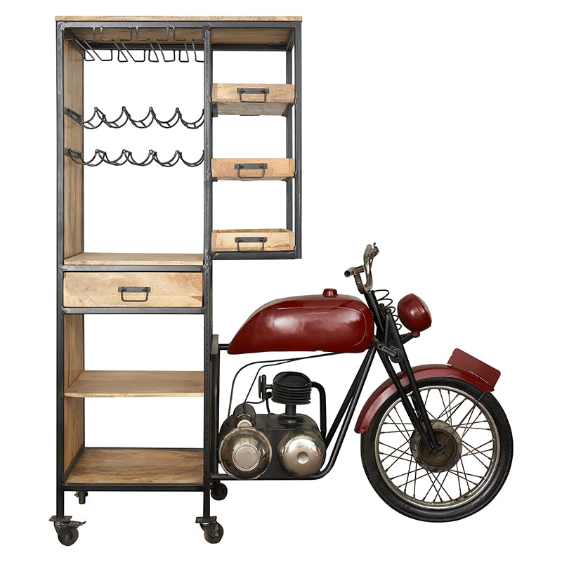 Porte-bouteille moto vintage Wester