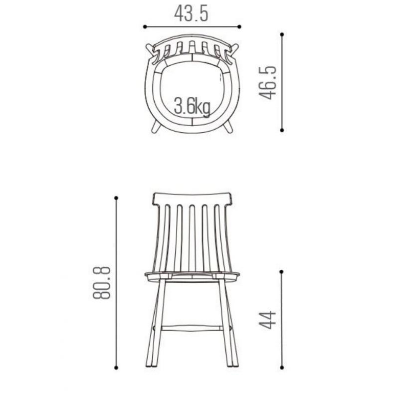 Silla de comedor nórdica Talentto