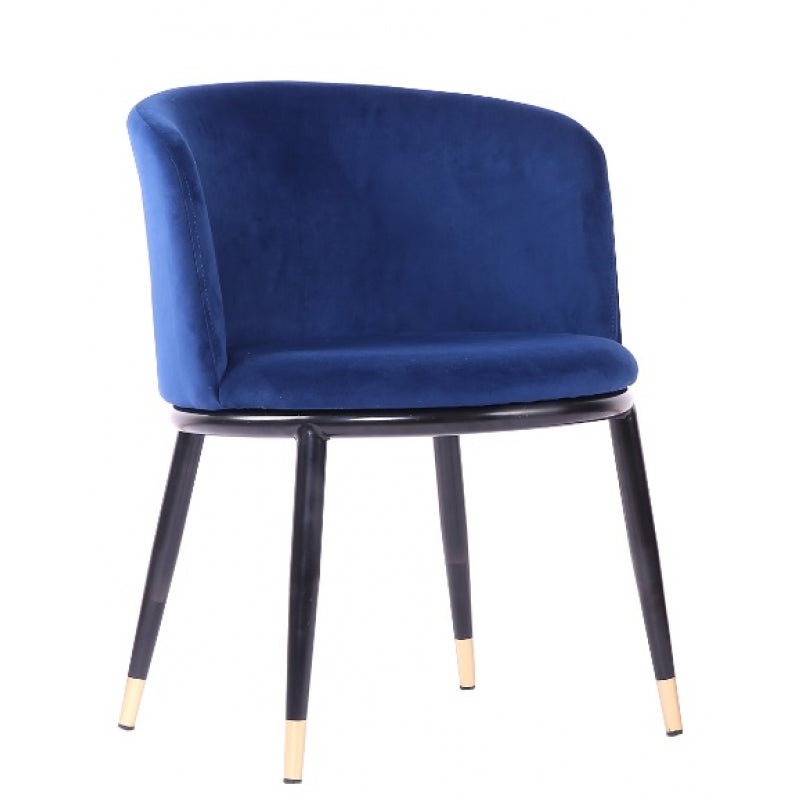 Sillon Comedor Velvet Ross Azul