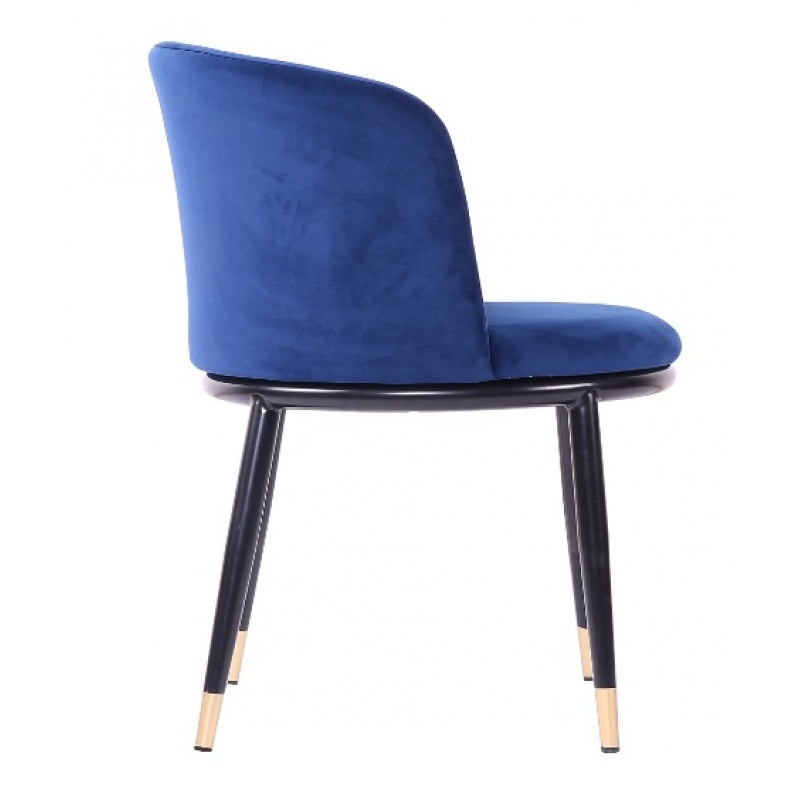 Sillon Comedor Velvet Ross Azul