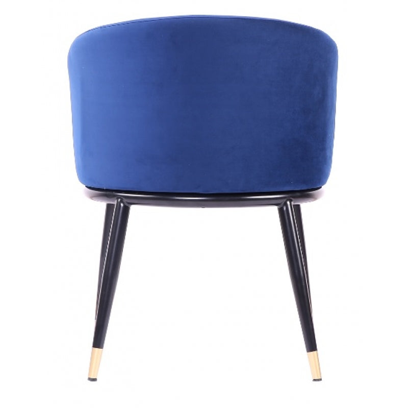 Sillon Comedor Velvet Ross Azul